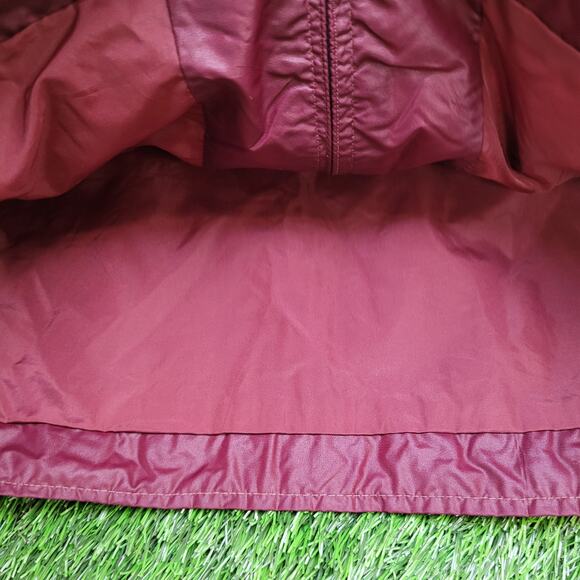 Vintage 80s MOD Varsity Jacket Women XL 25x23 Burgundy Baggy - Picture 12 of 12